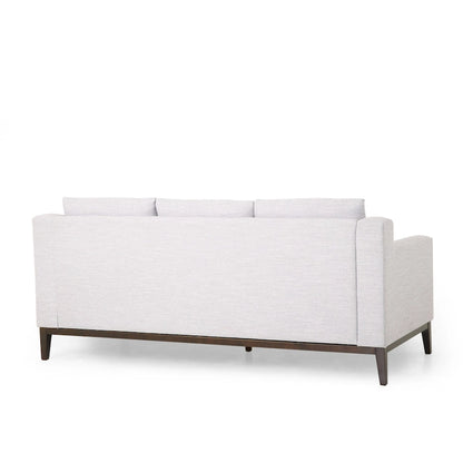 Canapé 3 places contemporain Elliston en tissu avec coussins décoratifs par Christopher Knight Home