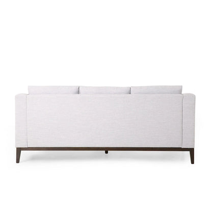 Canapé 3 places contemporain Elliston en tissu avec coussins décoratifs par Christopher Knight Home