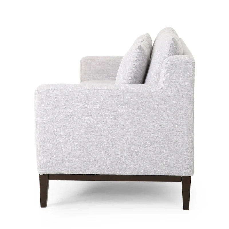Canapé 3 places contemporain Elliston en tissu avec coussins décoratifs par Christopher Knight Home