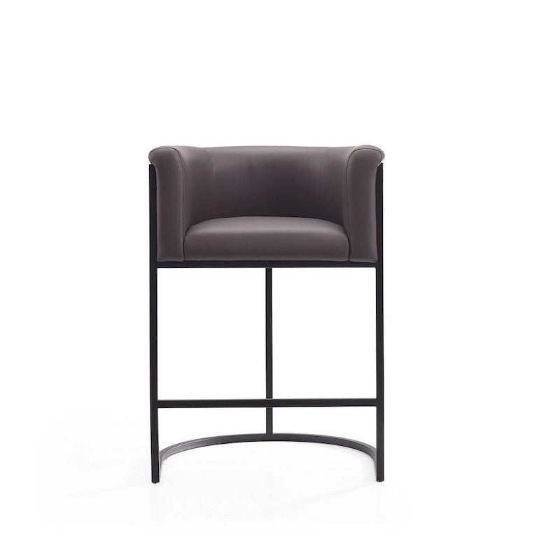 Tabouret de bar Manhattan Comfort Cosmopolitan 33,8 po en métal noir (ensemble de 3)