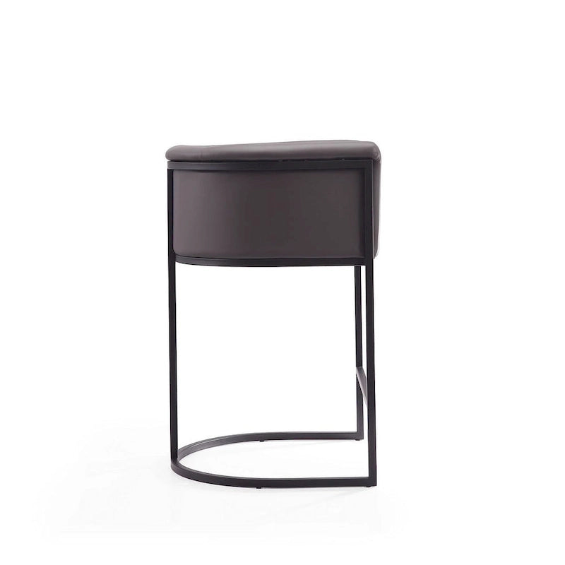 Tabouret de bar Manhattan Comfort Cosmopolitan 33,8 po en métal noir (ensemble de 3)