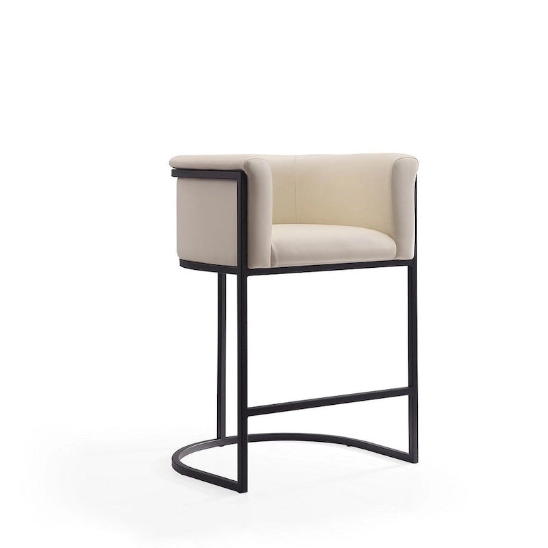 Tabouret de bar Manhattan Comfort Cosmopolitan 33,8 po en métal noir (ensemble de 3)