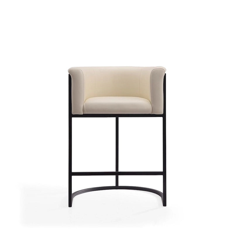 Tabouret de bar Manhattan Comfort Cosmopolitan 33,8 po en métal noir (ensemble de 3)