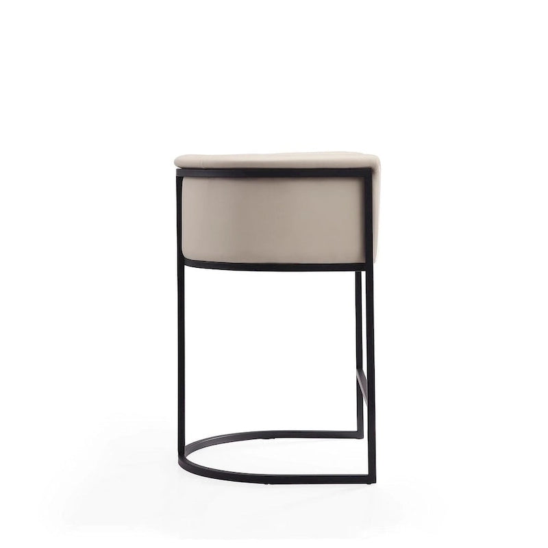 Tabouret de bar Manhattan Comfort Cosmopolitan 33,8 po en métal noir (ensemble de 3)