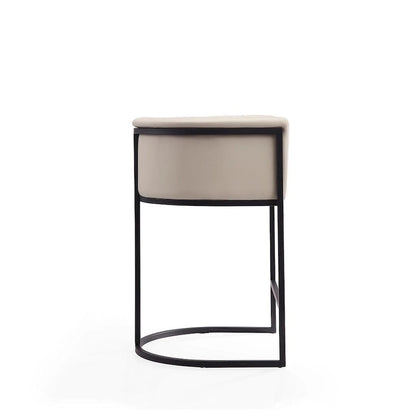 Tabouret de bar Manhattan Comfort Cosmopolitan 33,8 po en métal noir (ensemble de 3)