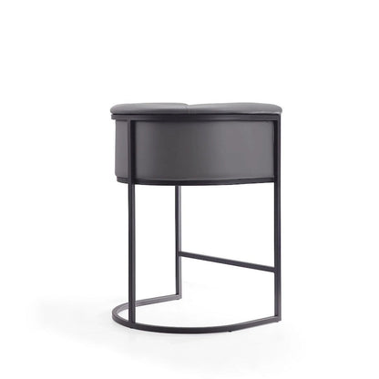 Tabouret de bar Manhattan Comfort Cosmopolitan 33,8 po en métal noir (ensemble de 3)