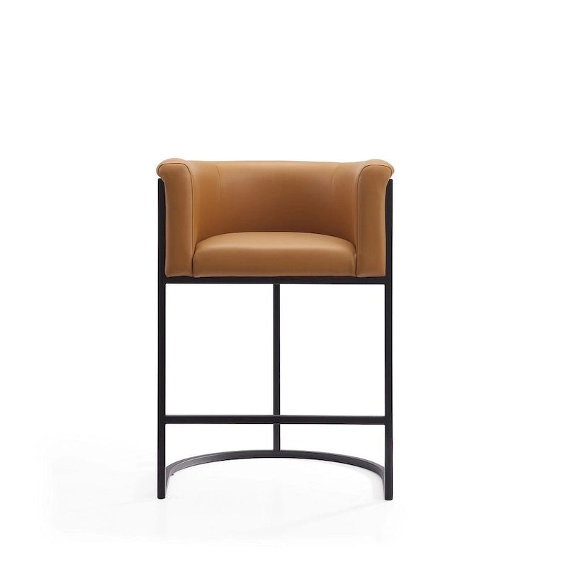 Tabouret de bar Manhattan Comfort Cosmopolitan 33,8 po en métal noir (ensemble de 3)
