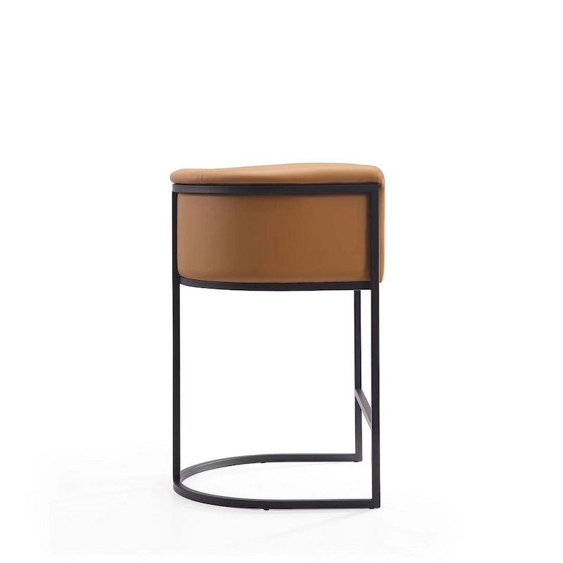 Tabouret de bar Manhattan Comfort Cosmopolitan 33,8 po en métal noir (ensemble de 3)