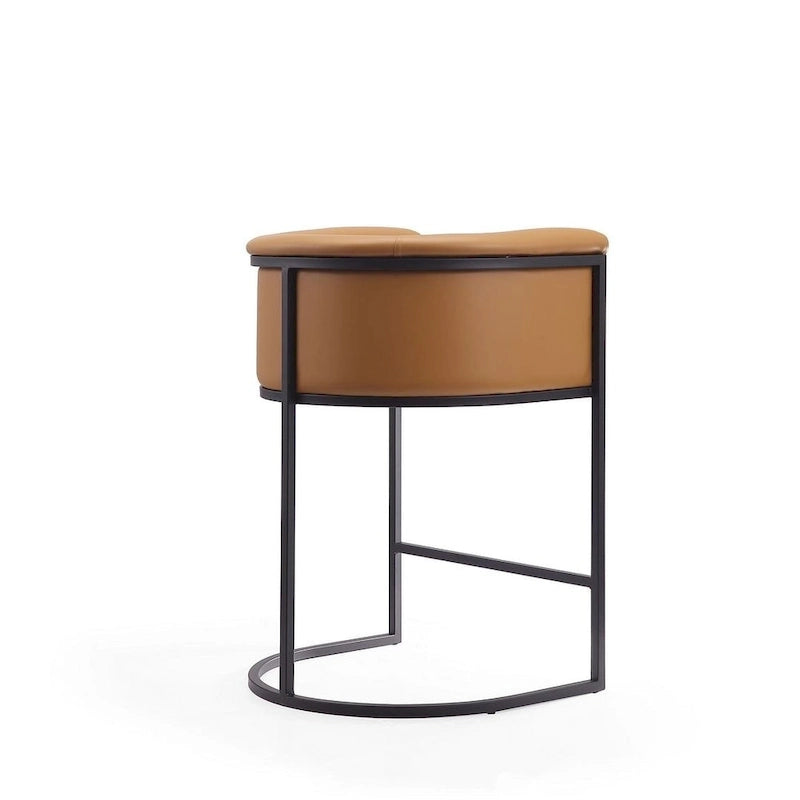 Tabouret de bar Manhattan Comfort Cosmopolitan 33,8 po en métal noir (ensemble de 3)