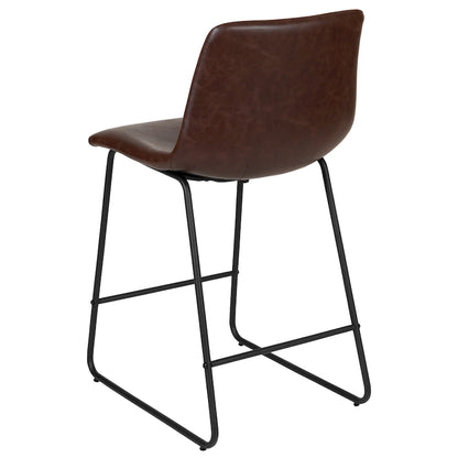 Tabourets de bar modernes rembourrés (lot de 2)