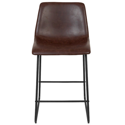 Tabourets de bar modernes rembourrés (lot de 2)