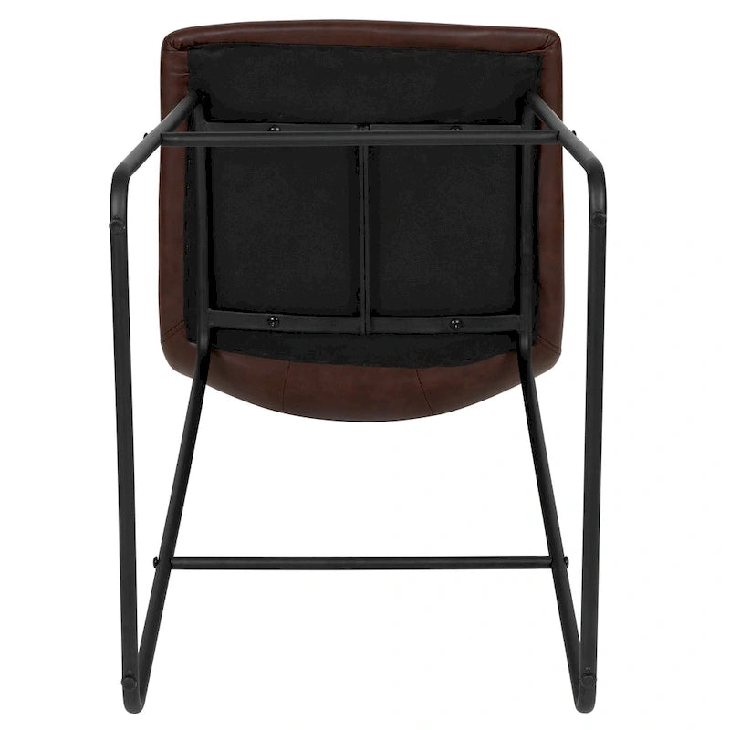 Tabourets de bar modernes rembourrés (lot de 2)