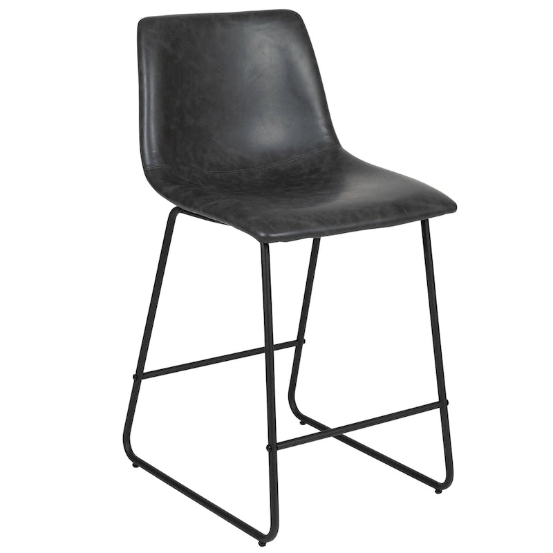 Tabourets de bar modernes rembourrés (lot de 2)