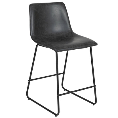 Tabourets de bar modernes rembourrés (lot de 2)