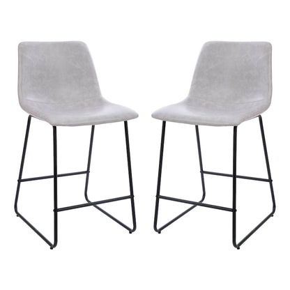 Tabourets de bar modernes rembourrés (lot de 2)