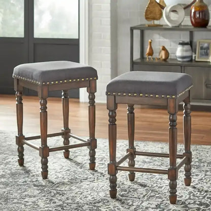 Tabouret de comptoir Lifestorey Grafton à pieds tournés (lot de 2)