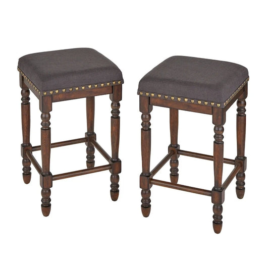 Tabouret de comptoir Lifestorey Grafton à pieds tournés (lot de 2)