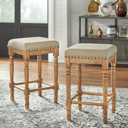 Tabouret de comptoir Lifestorey Grafton à pieds tournés (lot de 2)
