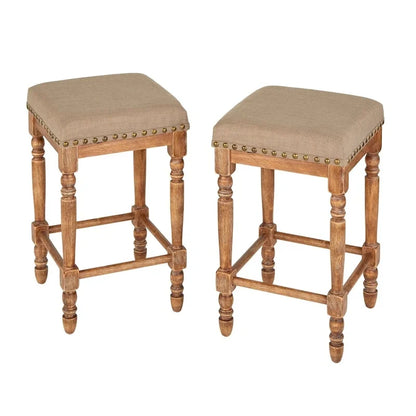 Tabouret de comptoir Lifestorey Grafton à pieds tournés (lot de 2)