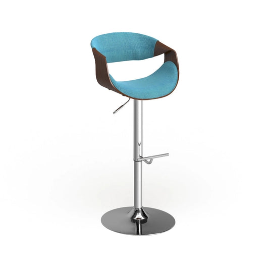 Carson Carrington Sauda Mid-century Modern Walnut WoodAdjustable Bar Stool