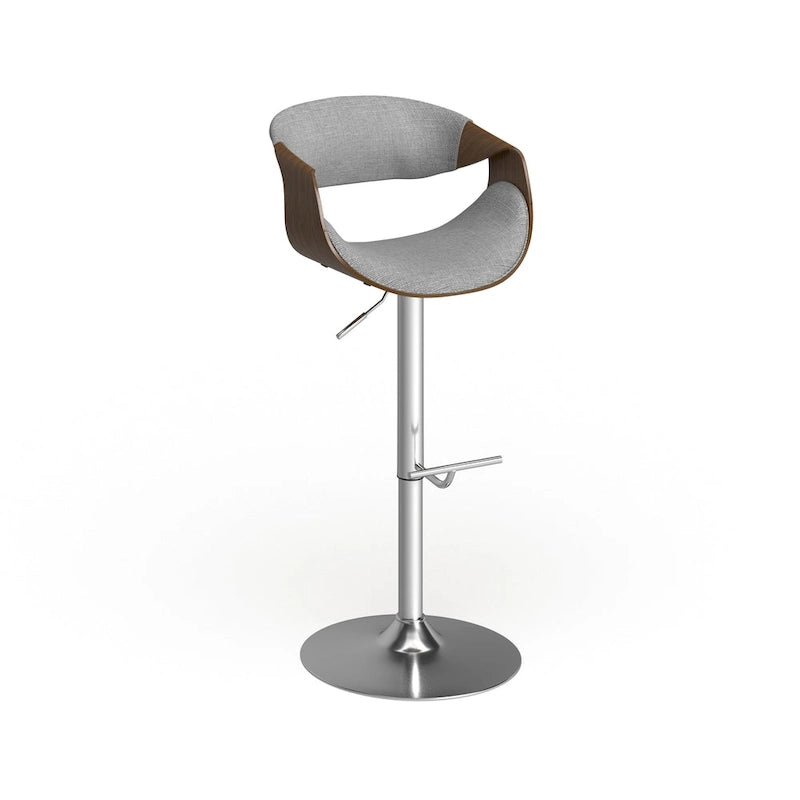 Tabouret de bar réglable Carson Carrington Sauda en noyer, style moderne du milieu du siècle