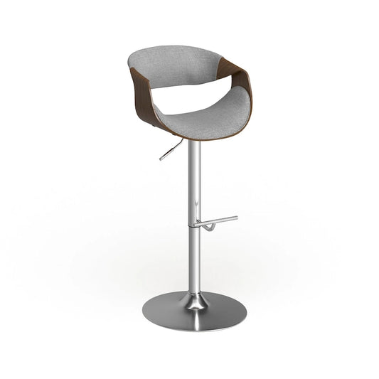 Tabouret de bar réglable Carson Carrington Sauda en noyer, style moderne du milieu du siècle
