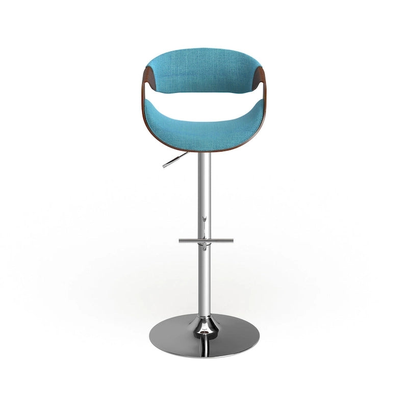 Tabouret de bar réglable Carson Carrington Sauda en noyer, style moderne du milieu du siècle