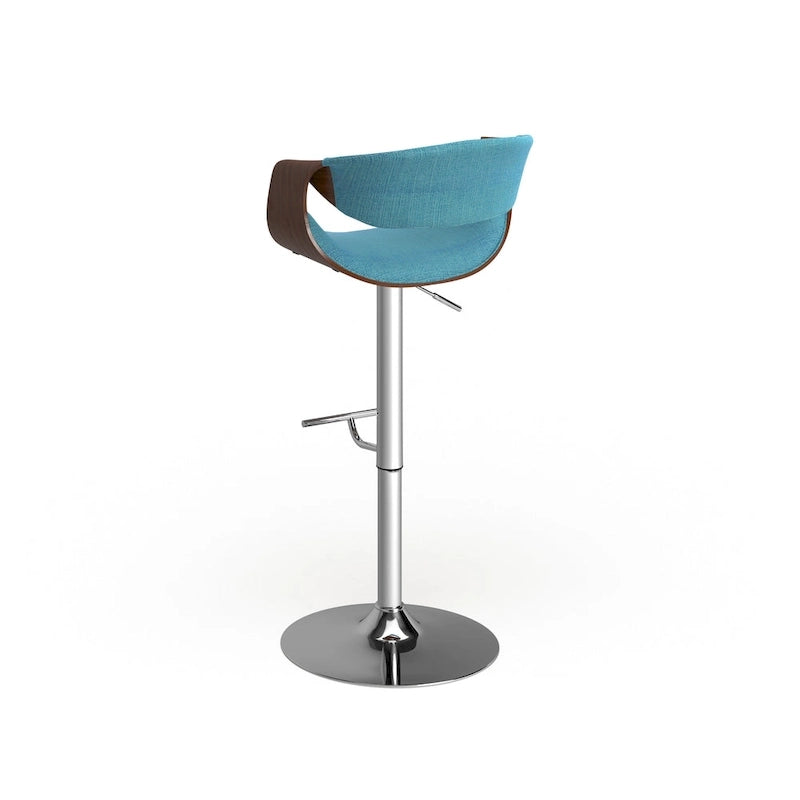 Tabouret de bar réglable Carson Carrington Sauda en noyer, style moderne du milieu du siècle