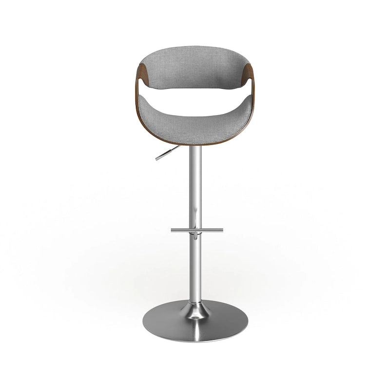 Tabouret de bar réglable Carson Carrington Sauda en noyer, style moderne du milieu du siècle