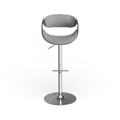 Tabouret de bar réglable Carson Carrington Sauda en noyer, style moderne du milieu du siècle