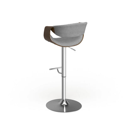 Tabouret de bar réglable Carson Carrington Sauda en noyer, style moderne du milieu du siècle