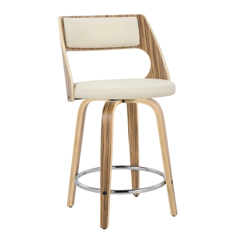 Tabouret de comptoir Carson Carrington Alingsas style moderne du milieu du siècle (lot de 2)