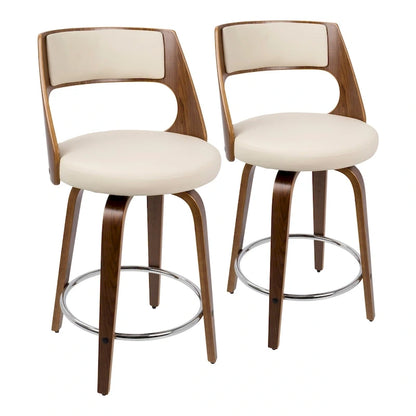 Tabouret de comptoir Carson Carrington Alingsas style moderne du milieu du siècle (lot de 2)