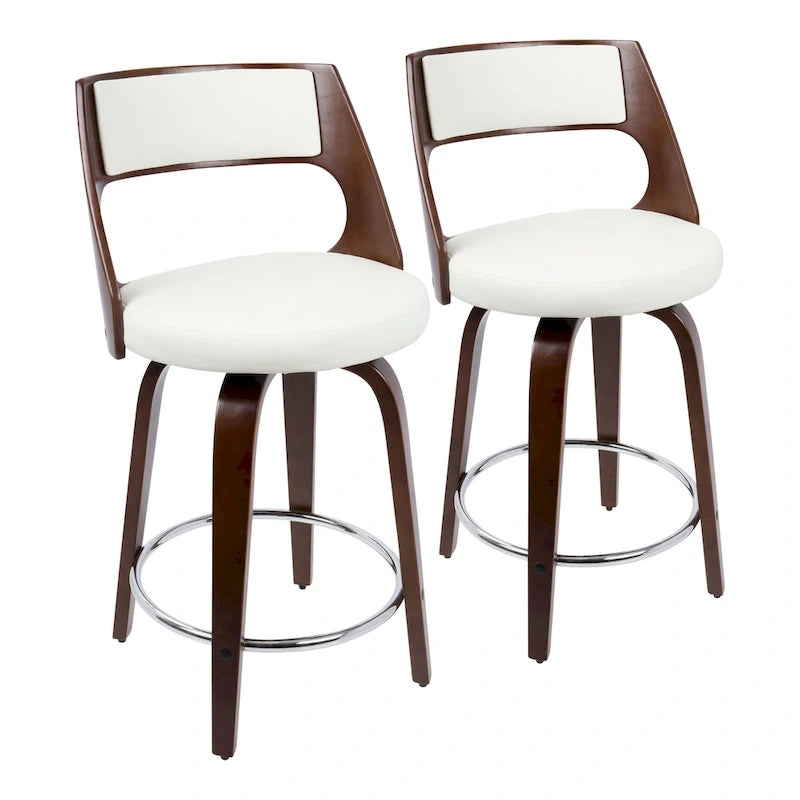 Tabouret de comptoir Carson Carrington Alingsas style moderne du milieu du siècle (lot de 2)
