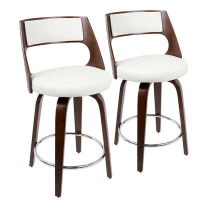 Tabouret de comptoir Carson Carrington Alingsas style moderne du milieu du siècle (lot de 2)