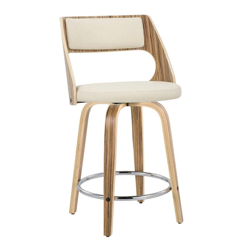 Tabouret de comptoir Carson Carrington Alingsas style moderne du milieu du siècle (lot de 2)