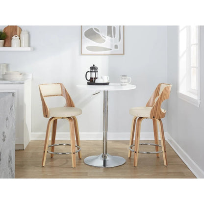 Tabouret de comptoir Carson Carrington Alingsas style moderne du milieu du siècle (lot de 2)