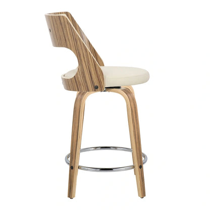 Tabouret de comptoir Carson Carrington Alingsas style moderne du milieu du siècle (lot de 2)