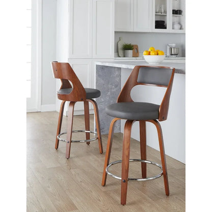Tabouret de comptoir Carson Carrington Alingsas style moderne du milieu du siècle (lot de 2)