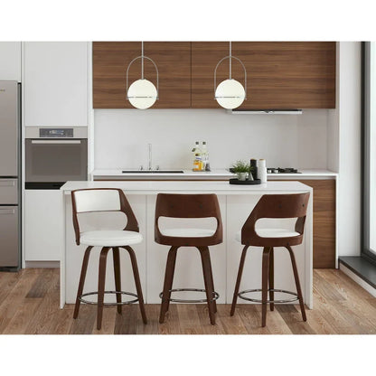 Tabouret de comptoir Carson Carrington Alingsas style moderne du milieu du siècle (lot de 2)