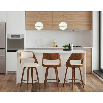 Tabouret de comptoir Carson Carrington Alingsas style moderne du milieu du siècle (lot de 2)