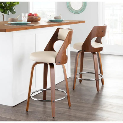 Tabouret de comptoir Carson Carrington Alingsas style moderne du milieu du siècle (lot de 2)