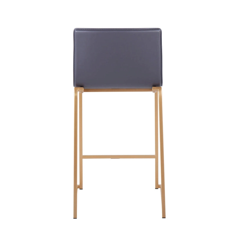 Tabouret de bar rembourré Mara couleur orchidée argentée (lot de 2) - Non disponible