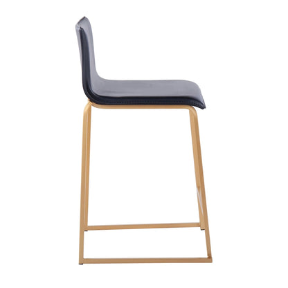 Tabouret de bar rembourré Mara couleur orchidée argentée (lot de 2) - Non disponible