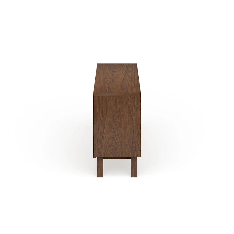 Commode blanche et brune de style Mid-Century par Baxton Studio