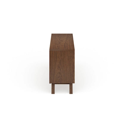 Commode blanche et brune de style Mid-Century par Baxton Studio