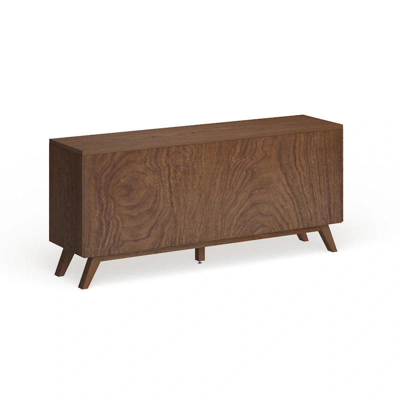 Commode blanche et brune de style Mid-Century par Baxton Studio