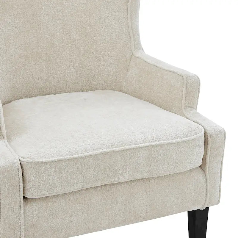 Fauteuil d'appoint Clementine KD en tissu à oreilles