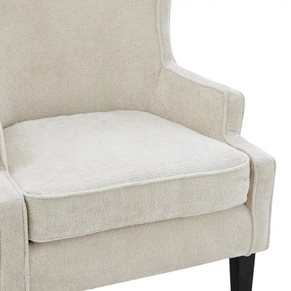 Fauteuil d'appoint Clementine KD en tissu à oreilles