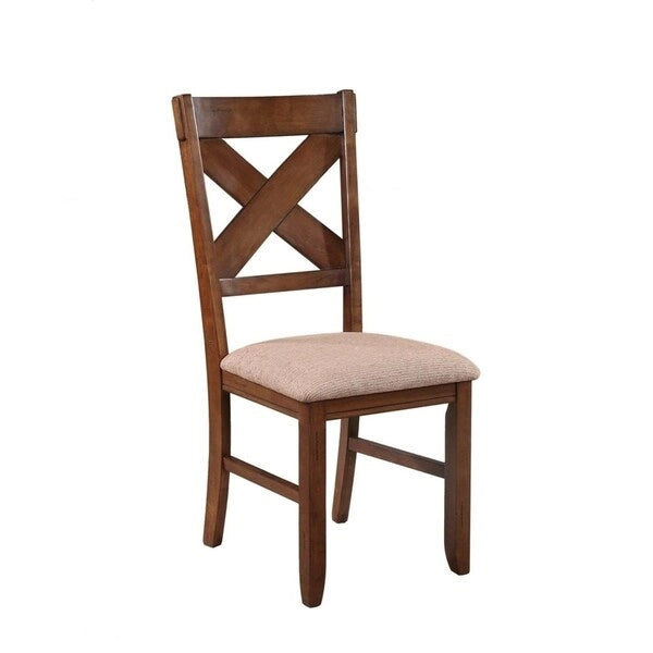 Chaises de salle à manger en bois massif Karven de Roundhill Furniture (lot de 2)